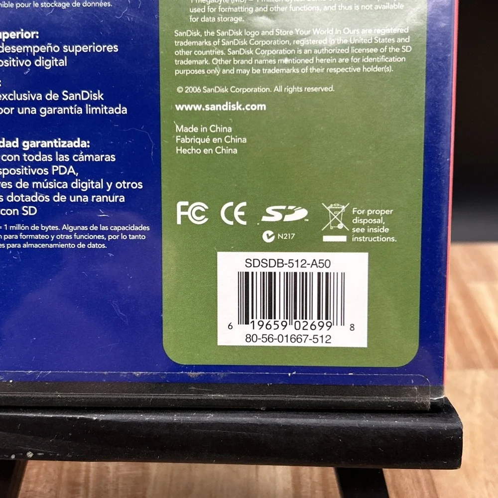 Sandisk 512mb type